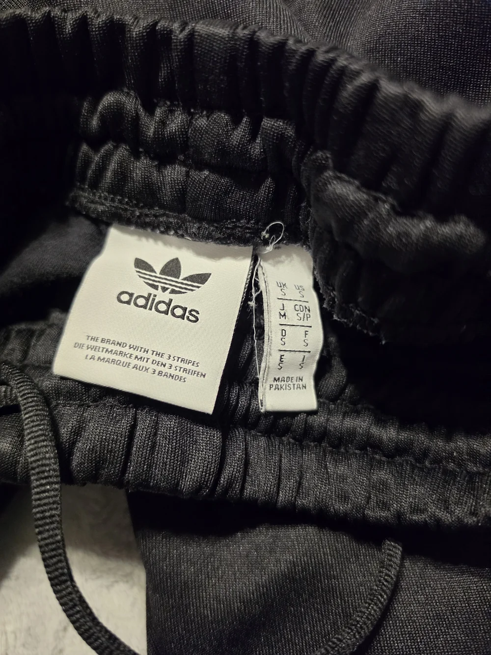 Adidas Kids Black Track Pants with White Stripes